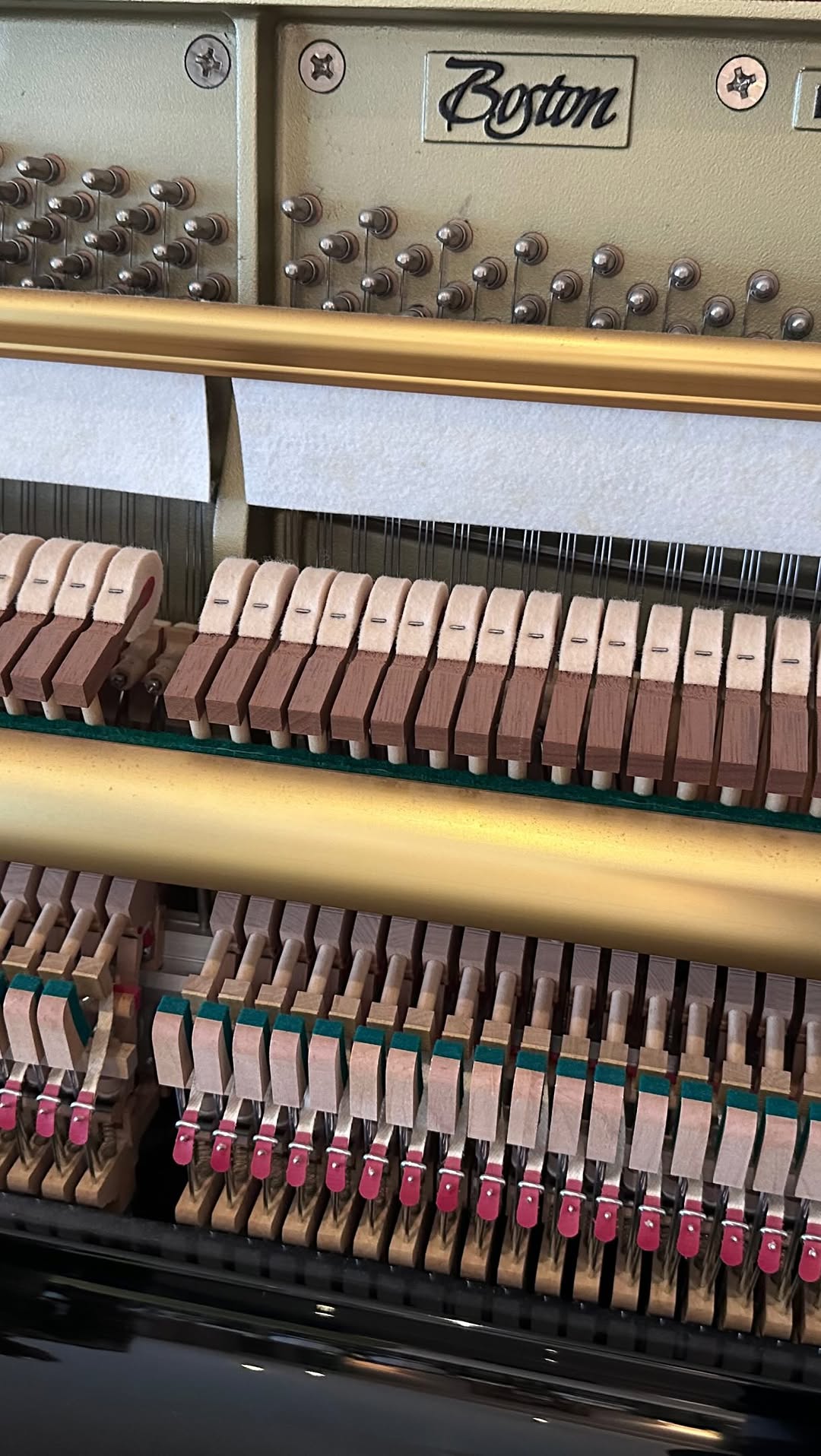 Piano tuning day at the studio